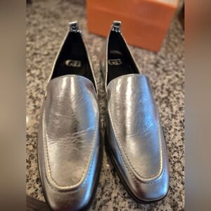 Gianni Bini Flip-Side Silver Loafers